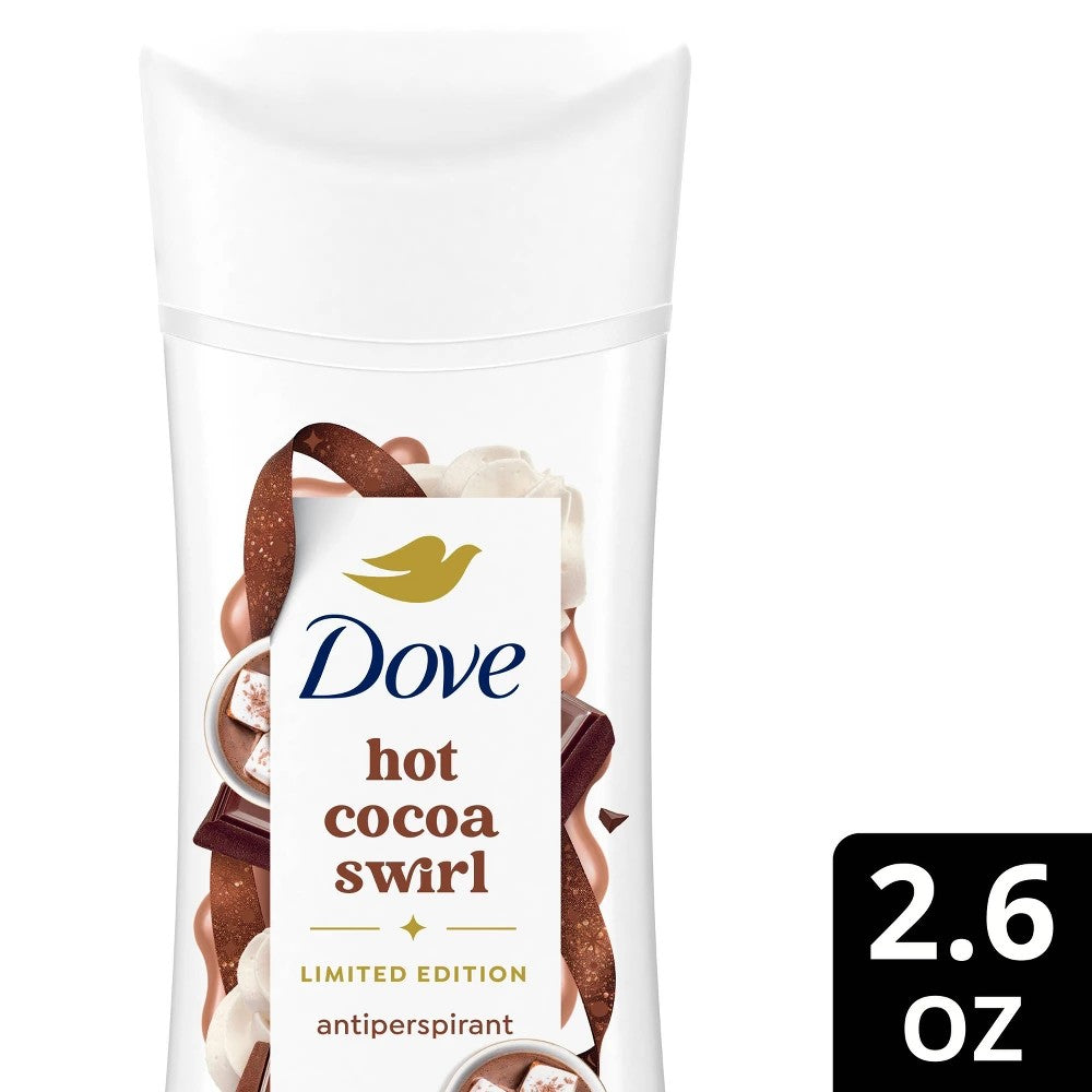 Dove Beauty Limited Edition Holiday Treat Antiperspirant Deodorant - Hot Cocoa Swirl - Travel Size - 2.6oz - Bellso